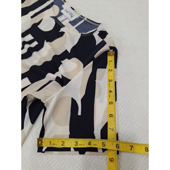 Joseph‎ Ribkoff Vanilla Multi Geometric Print Shirt Dress Ocean View Size 8 - Picture 9 of 9